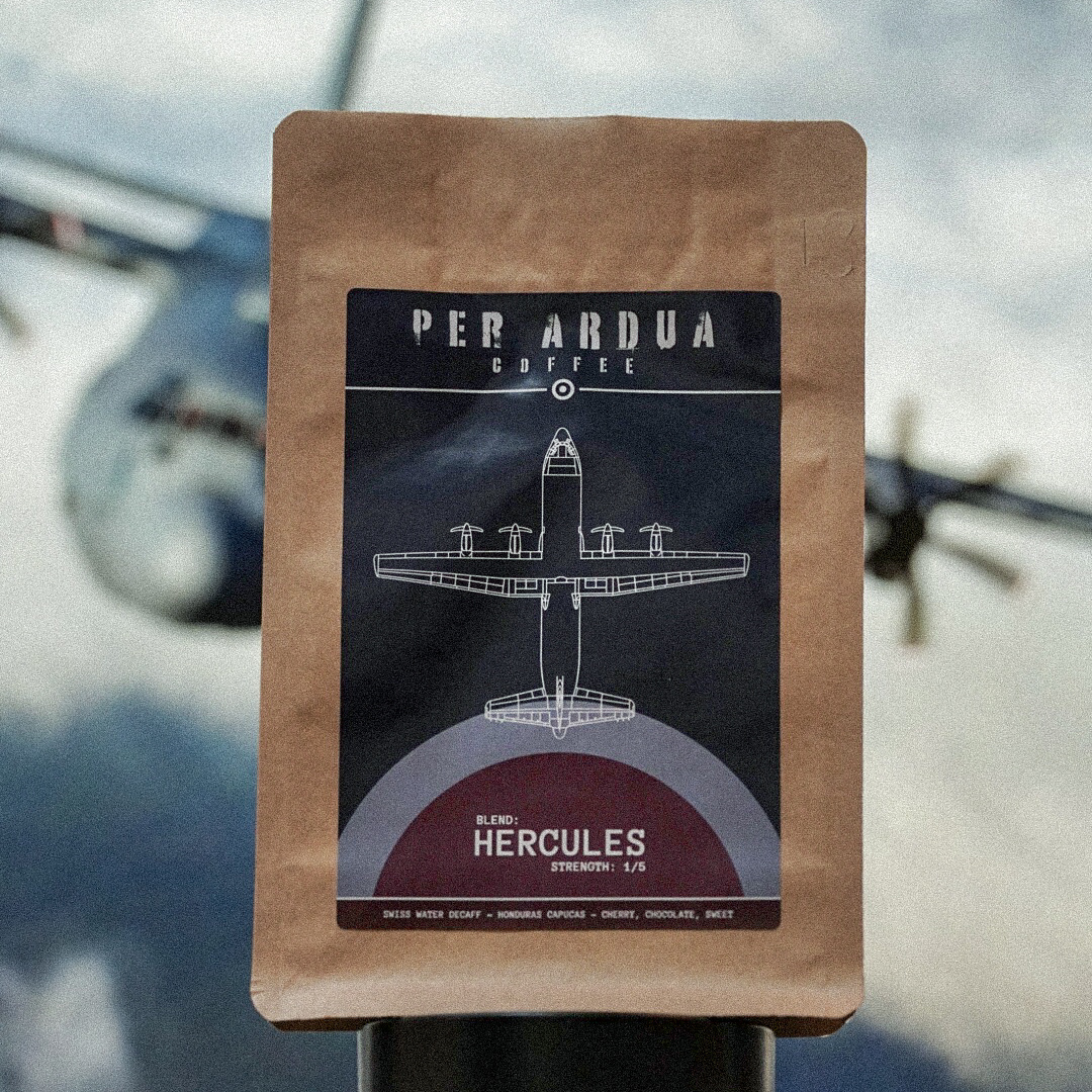 Our final launch blend is Hercules. A firm favourite, we’ve chosen this recently decommissioned aircraft to be our decaf blend. This isn’t any old decaf either, it’s made using the Swiss water method, less chemicals, fantastic taste.
Per Ardua
#raf
#royalairforce
#royalairforceuk