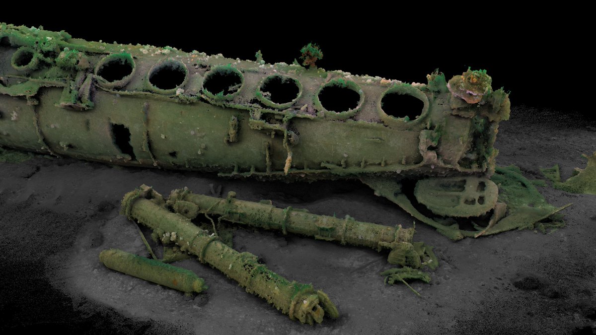 dundeeuni's tweet photo. The secrets of a German submarine wreck have been revealed in new detail from imagery created by @DJCAD experts 📸 

UC-71 struck fear into seafarers throughout World War One but sunk more than 100 years ago in mysterious circumstances 🌊 

Read more 👉 https://t.co/JUSDXhWaJu https://t.co/pwDE2wSWGJ