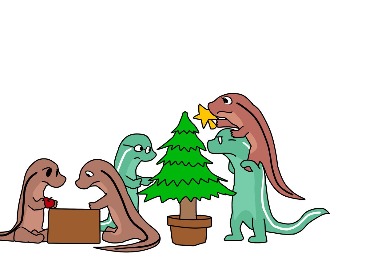 「クリスマスツリーの日です」|せびれうのイラスト