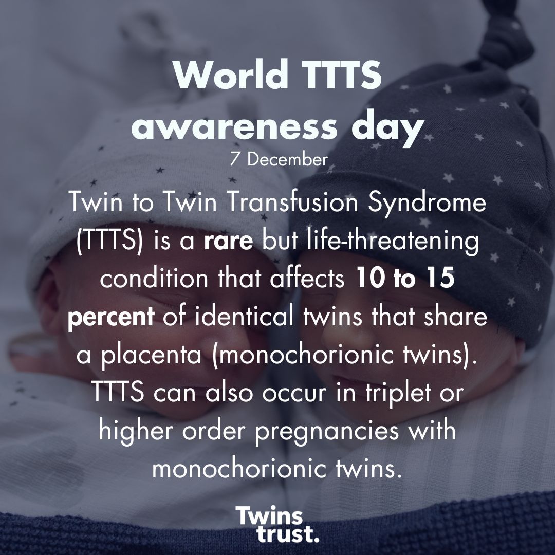 Today is #WorldTTTSday, founded by the TTTS Foundation and over the next few days we will be sharing facts and your stories to raise awareness of this rare, but life-threatening disease. 

So, what is #TTTS and who can it affect? 

To find out more go to: buff.ly/46Rj9tC