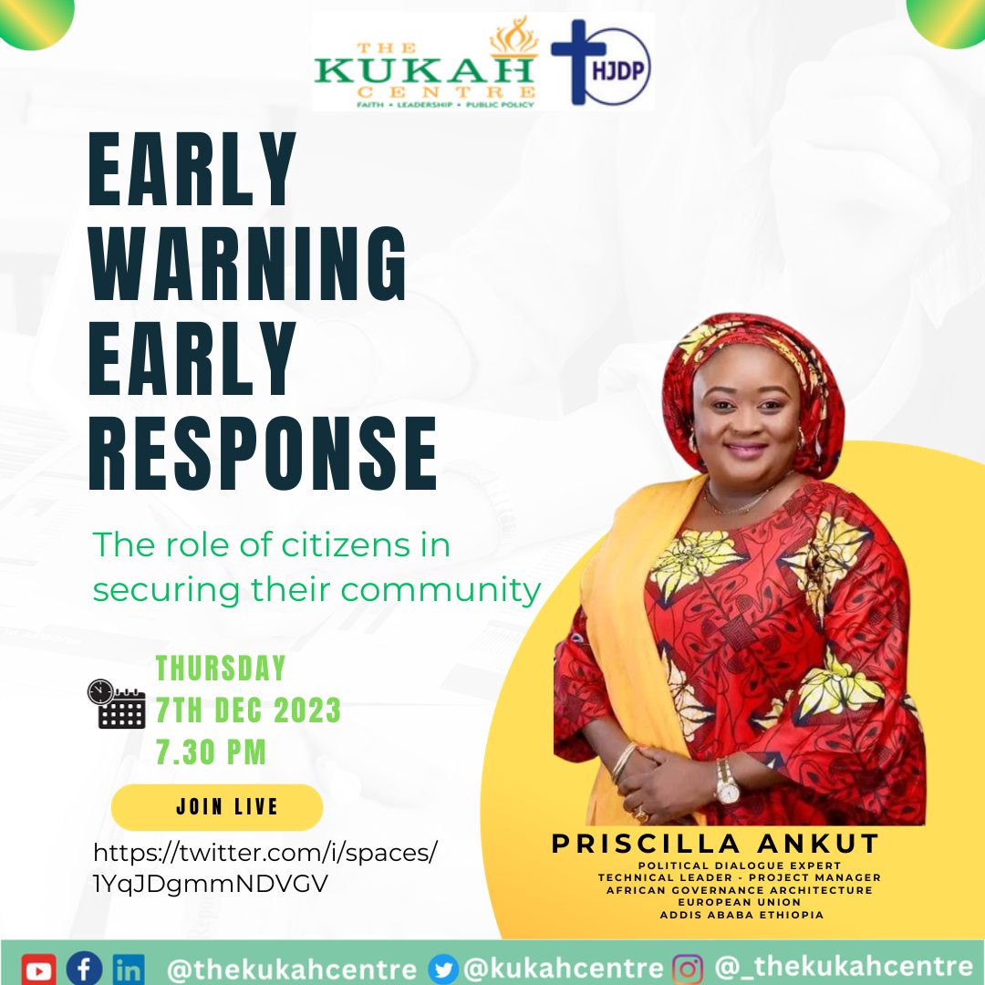 KukahCentre's tweet image. Early warning systems are revolutionising local communities by providing life-saving alerts for risks, disasters and emergencies. Join the discussion to impact our local communities! #EarlyWarningSystem #LocalCommunities #SafetyFirst 🚨
Click to Join!