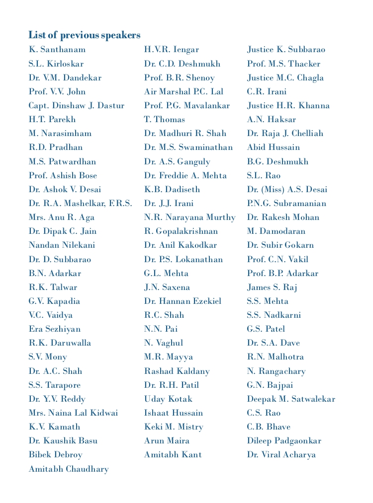 You are cordially invited to The A. D. Shroff Memorial Lecture to be delivered by Mr. Harish Bhat (Chairman, Tata Coffee &amp; Brand Custodian, Tata Sons) at 6 pm. on 14th December 2023 at IMC, Churchgate