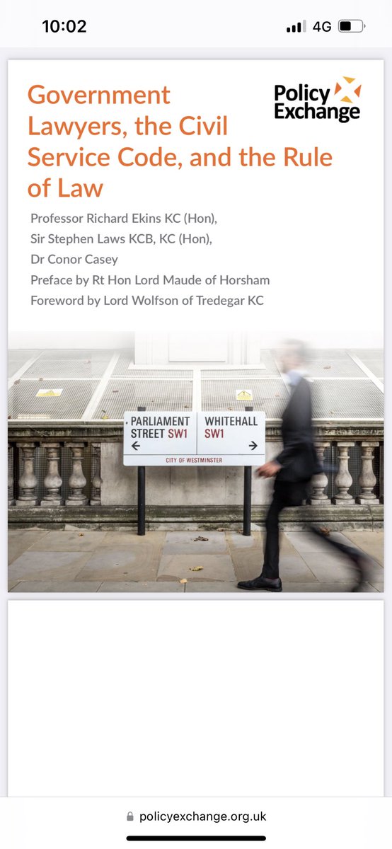 Conor Casey (@caseyco231) on Twitter photo New research note by Sir Stephen Laws KC (Hon), Prof Richard Ekins KC (Hon) and myself for <a href="/Policy_Exchange/">Policy Exchange</a> on the Civil Service Code, relationship between international law & rule of law, and the proper role of the Government lawyer & AG
policyexchange.org.uk/wp-content/upl… New research note by Sir Stephen Laws KC (Hon), Prof Richard Ekins KC (Hon) and myself for <a href="/Policy_Exchange/">Policy Exchange</a> on the Civil Service Code, relationship between international law & rule of law, and the proper role of the Government lawyer & AG
policyexchange.org.uk/wp-content/upl…