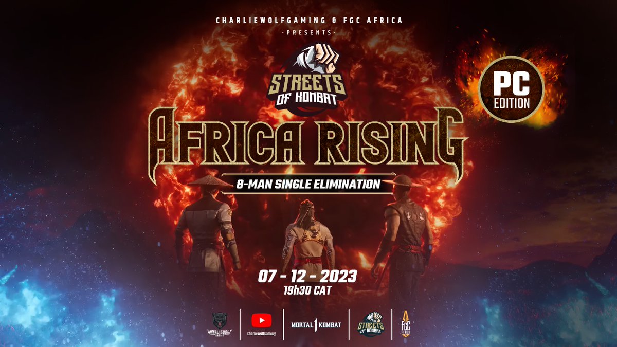 #mk1 action tonight. Catch some of Africa's finest PC players slugging it out, tonight at 19h30 (SAST).

#FGC #MortalKombat1 
<a href="/NRSEsports/">NRSEsports</a> we are here too.