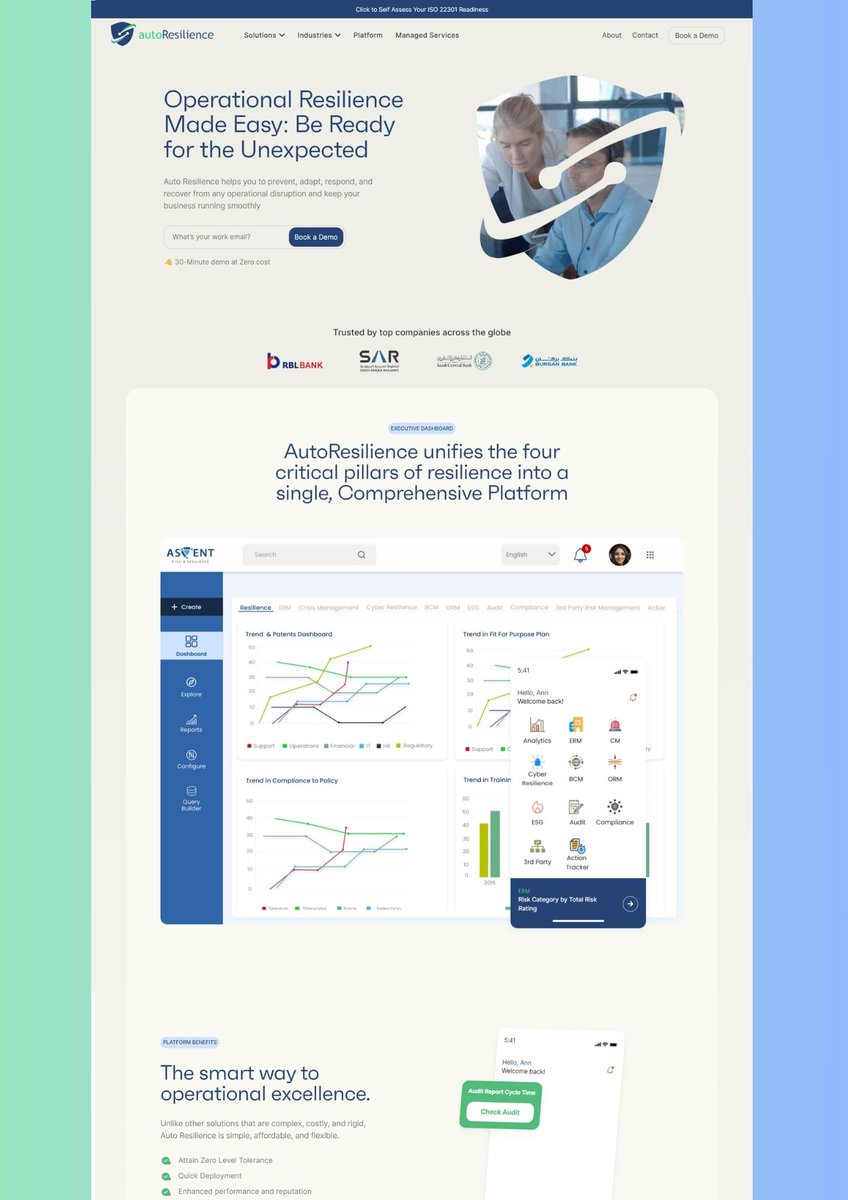 EyeBridge's tweet photo. One of the best parts of our job is to see our design work come to life. That’s why we are excited to share with you some of the screenshots of the AutoResilience website pages that we are most proud of. https://t.co/pxiOLLnUhT