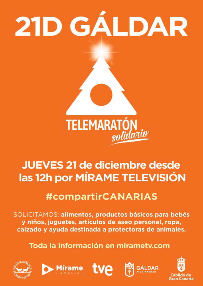 Este año volvemos a #compartircanarias junto a  <a href="/mirametvcom/">Mírame TV</a> y los Bancos de Alimentos de Tenerife y Gran Canaria. #súmatealreto 
¡No faltes!