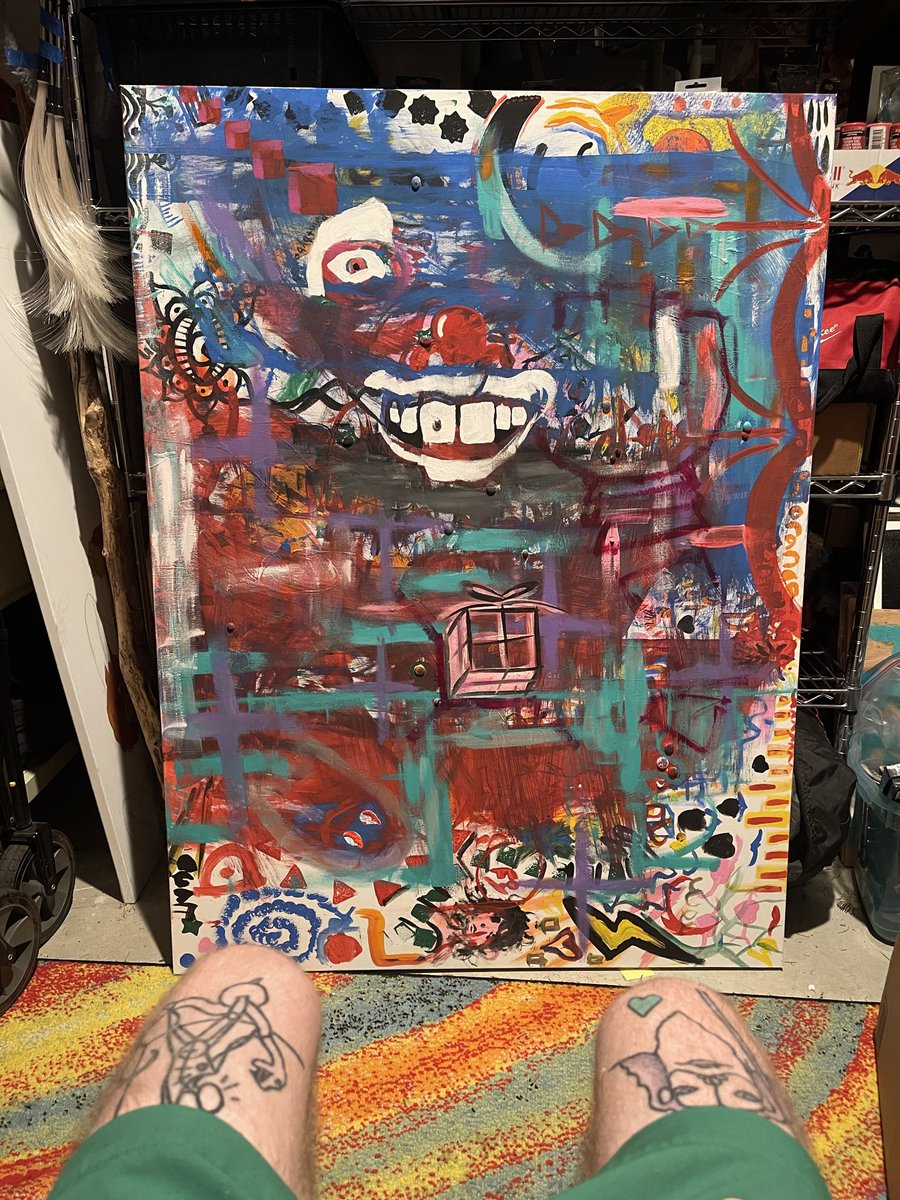 ART_OF_JAM's tweet photo. This clown has been staring at me for weeks and all I wanna do is pinch his lil nose but I CANT .. anywayssss I had a good idea while typing this so 🤭✌🏼 https://t.co/ipXH9qJgV2
