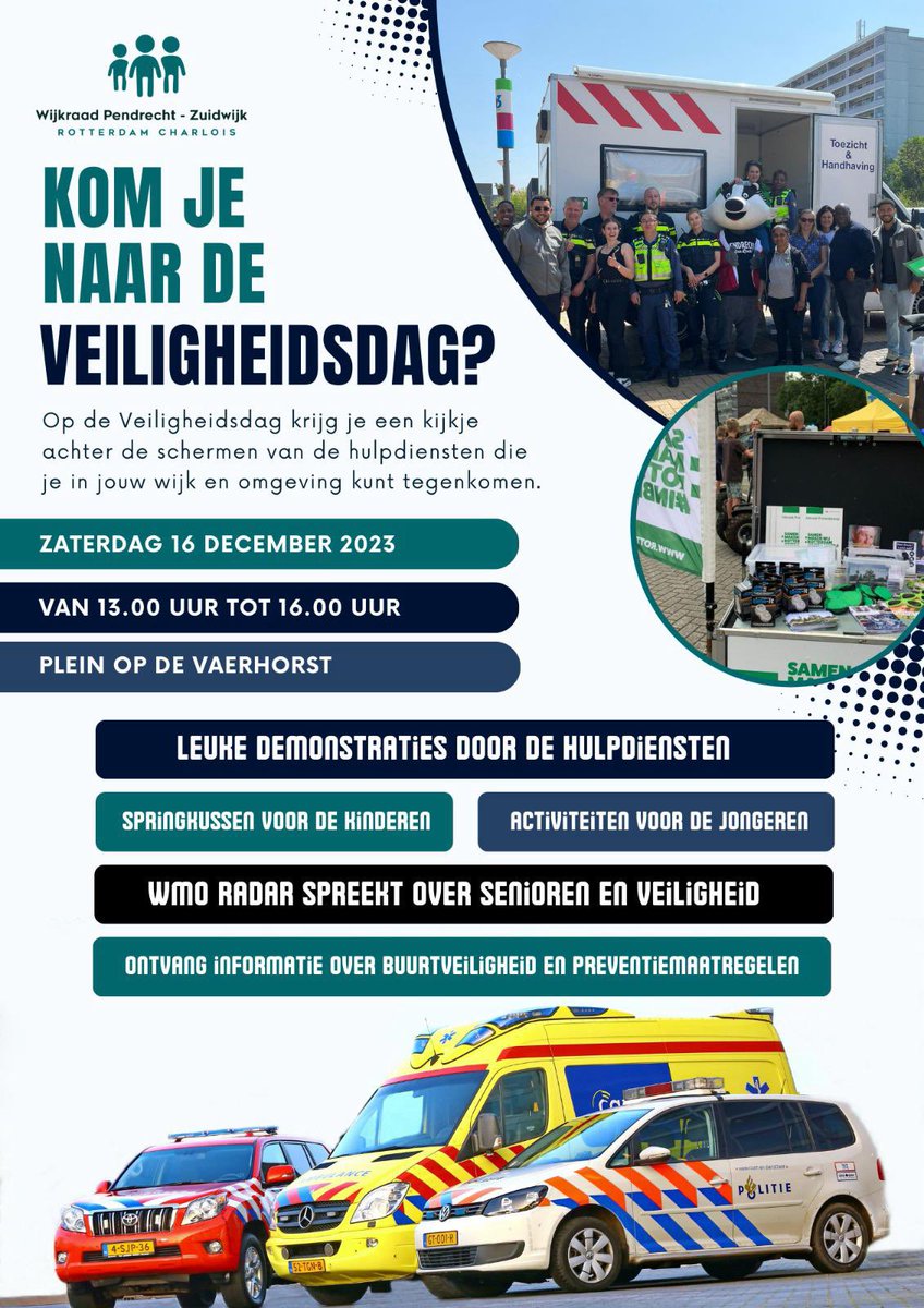 Komen jullie ook? Zaterdag 16 december! #zuidwijk #veiligheid #verbinding