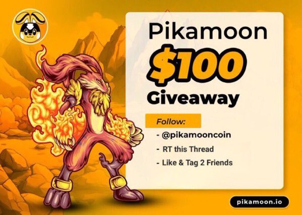 Linda_s_mith's tweet photo. 🚨100X Altcoin Thread 🚨 

$100 giveaway
FOLLOW  
@PikaMoonCoin

RT, Like &amp; tag friends  // $100

Today I will dive into the $PIKA token &amp; why I think it’s WORTH INVESTING
                            
                 ⬇️THREAD⬇️

#Pikamoon #Giveaway https://t.co/yt6F5JSp7h