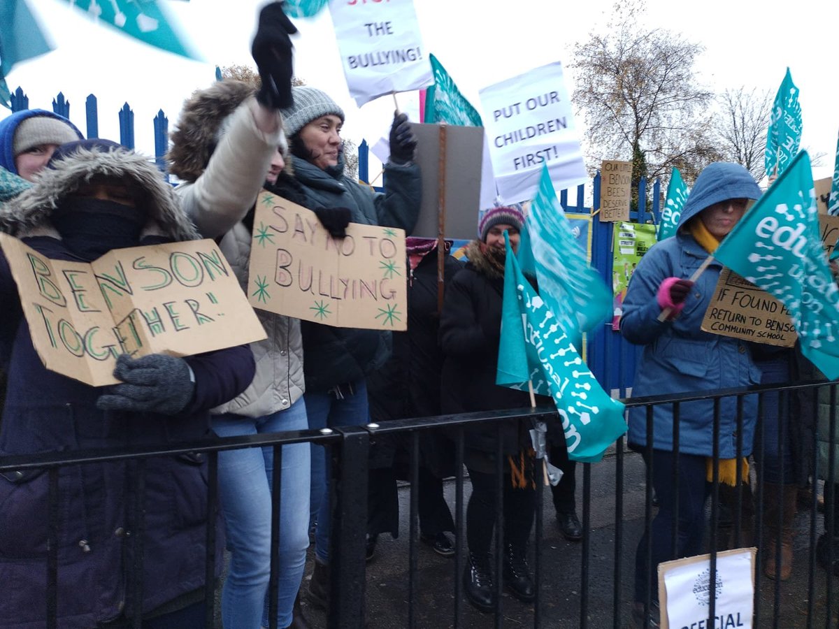 Birmingham NEU (@birminghamneu) on Twitter photo Strike day 3 at Benson Community Primary School, Birmingham today. Loads of support from parents again. <a href="/NEUnion/">National Education Union</a> <a href="/DanielKebedeNEU/">Daniel Kebede</a> <a href="/The_TUC/">Trades Union Congress</a> Strike day 3 at Benson Community Primary School, Birmingham today. Loads of support from parents again. <a href="/NEUnion/">National Education Union</a> <a href="/DanielKebedeNEU/">Daniel Kebede</a> <a href="/The_TUC/">Trades Union Congress</a>