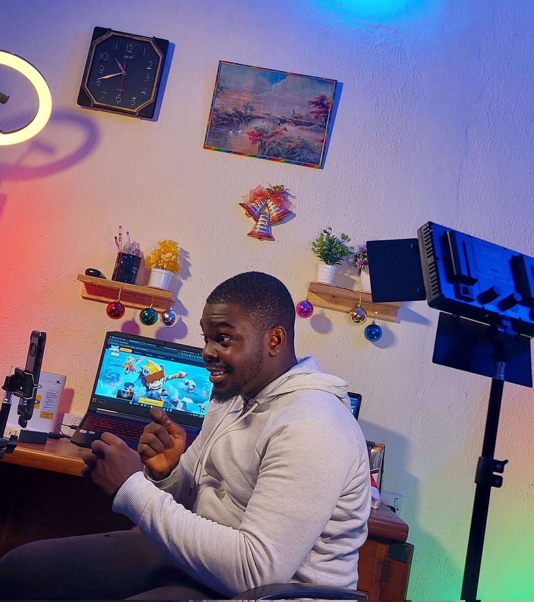 CyberZik's tweet photo. Cooking up some Video contents for @LegendofArcadia .... ๐๐.
Let's Anticipate ๐.
.
.
.
#Web3 #DeFi #GameFi #web3gaming #decentralised #decentralisedgaming https://t.co/vRuZTthlAc