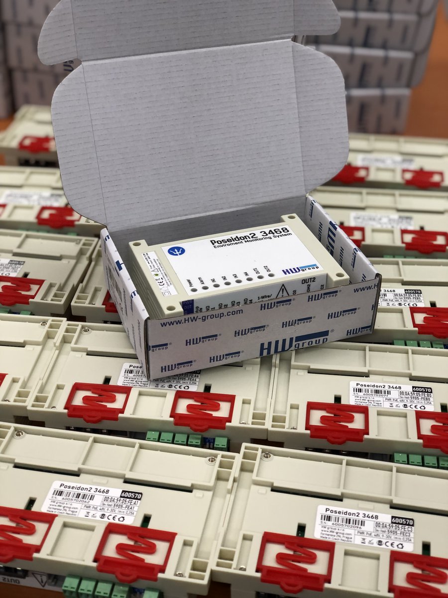 group_hw's tweet photo. The cream of the crop, #Poseidon2 3468, is getting ready to travel to its destiny
1Wire ports with 8 sensor values, 4 DIs with S0 counters, 2 digital 230 V/10 A relay outputs and a data logger for a quarter of a mil records, this product is ready for any industrial project🏭
#HWg https://t.co/QKbTZ9edwm