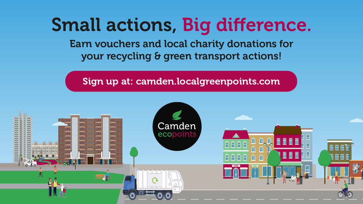 Calling all Camden Eco Points members… don’t forget to vote for your favourite charity to receive a share of £1500 at the end of the year ♻️ Not a member? Sign up today and start earning rewards for your sustainable actions 👉 camden.localgreenpoints.com