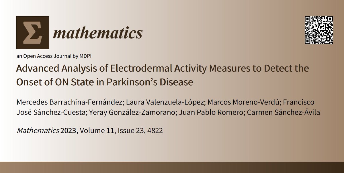 Neurorehabufv's tweet photo. 📢Nueva publicación de GINDAT📢

Evaluación de los cambios en la activación simpática mediante medidas de #actividadelectrodermal para detectar fluctuaciones no motoras en #Parkinson 🧠📈

🔗https://t.co/xSn8EOH8h4

#electrodermalactivity #machinelearning  #parkinsondisease https://t.co/PdYFEcIbz3