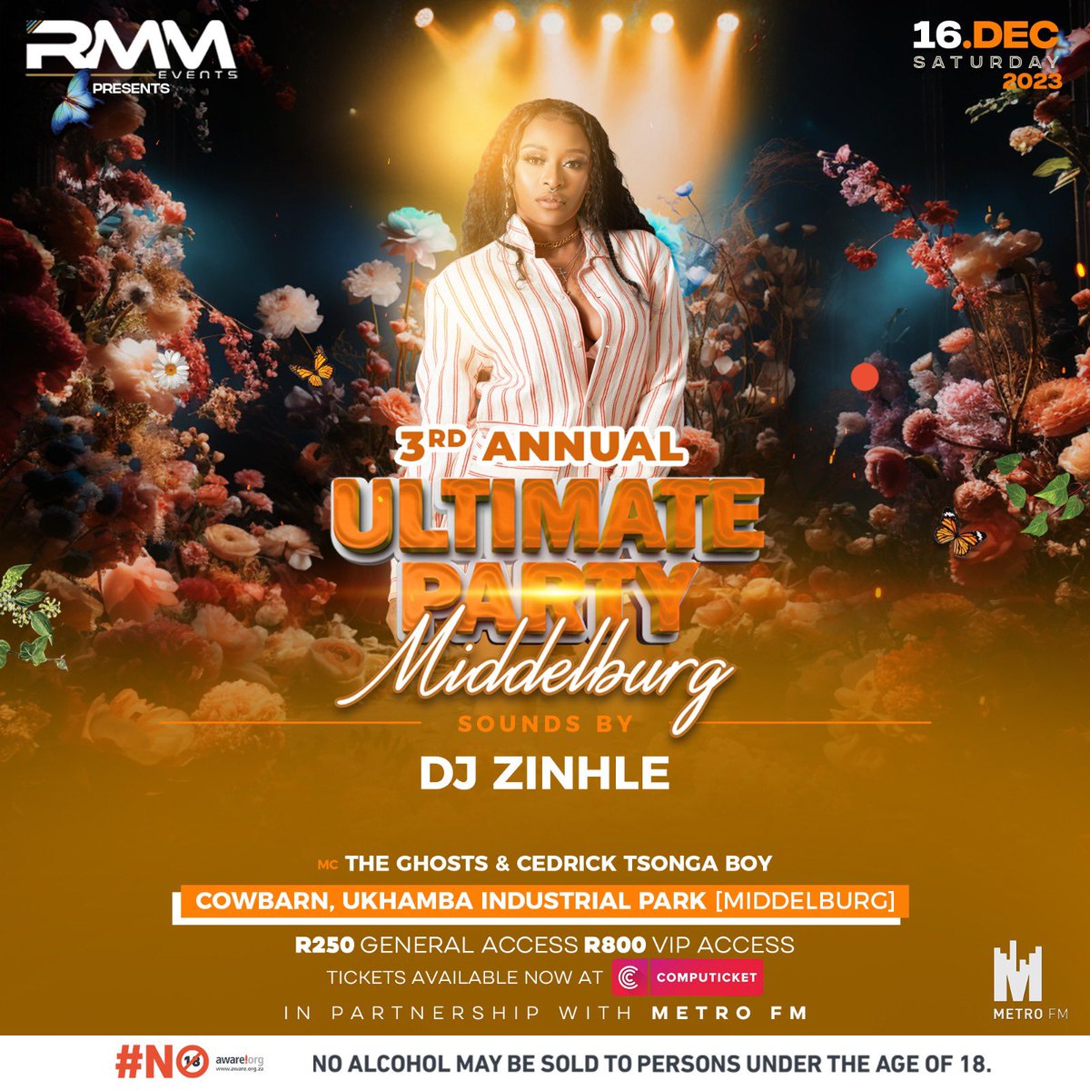 mahlaku_m's tweet photo. 🚀Middelburg, are you ready to dance the night away?  My favorite will be blessing the stage @DJZinhle and dropping the hottest tracks! 💃💃 Secure your spot - tickets available at @Computicket 

https://t.co/RWYEfOAE82

@METROFMSA 
@rmm_events 

#3rdAnnualUltimateParty https://t.co/chDCvK4YjK