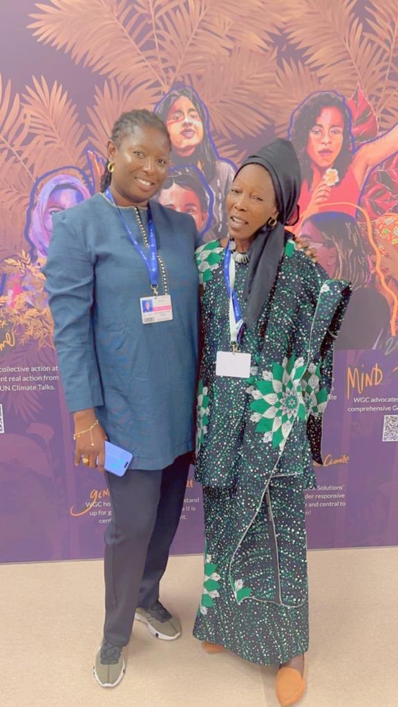 khady_camara1's tweet photo. COP28: jour off. “Le temps de l’action climatique c’est maintenant.” Je partage quelques photos avec les compatriotes prises au pavillon Gender and Climate. Mme Madeleine Diouf SARR de la DEEC Chef Négociatrice du Sènègal ⁦⁦@unwomenafrica⁩ ⁦@naturaljustice⁩ https://t.co/N2YZuYX4Cp