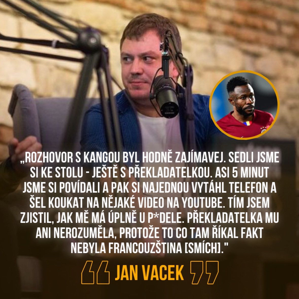 spartazpravy's tweet photo. Bývalý novinář Deníku Sport Jan Vacek v live podcastu Odbrzděno. 👀👇 #acsparta https://t.co/k3w5jazEY3