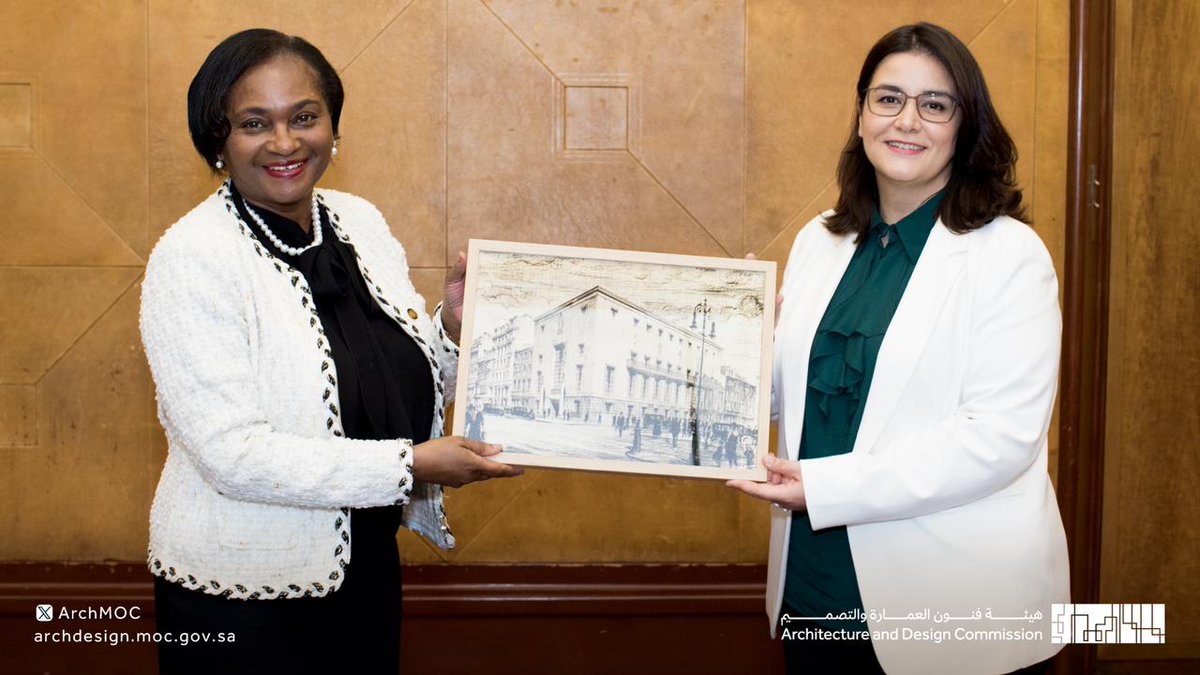 جانب من مراسم توقيع مذكرة التفاهم بين #هيئة_فنون_العمارة_والتصميم والمعهد الملكي للمعماريين البريطانيين <a href="/RIBA/">Royal Institute of British Architects</a> في العاصمة لندن.