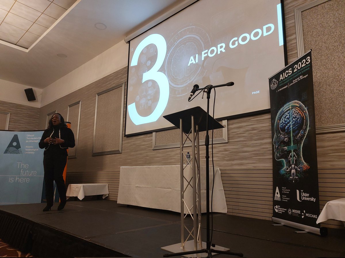 ATU_ResearchDL's tweet image. @TojuDuke presenting on Responsible AI at the 31st @AicsConference 

#AICS2023 #AI #ResponsibleAI