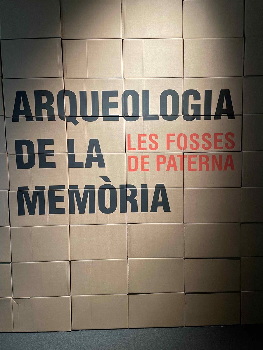 Complemento de esta novela: la exposición #ArqueologiadelaMemòria #LesFossesdePaterna en el @muprevalencia, gracias a @FelipeFermonvit por recomendármela.