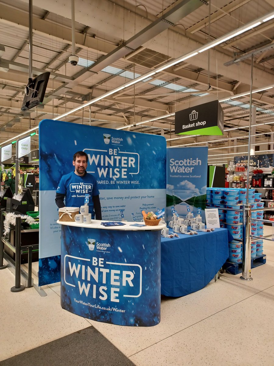 We're in Asda, Slackbuie, in #Inverness from 10am-3pm today.

Come along and say hello to our team! Learn how to #BeWinterWise with our advice on how to save water, money & help protect your home this winter!