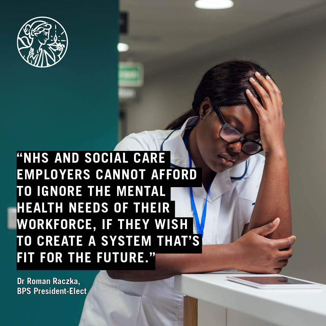 Today, we have published a report, the findings of which are clear: Long term funding for staff mental health and wellbeing services is fundamental to staff retention. Read the full report & hear from @romanpsych : bps.org.uk/news/bps-urges… #FundNHSHubs