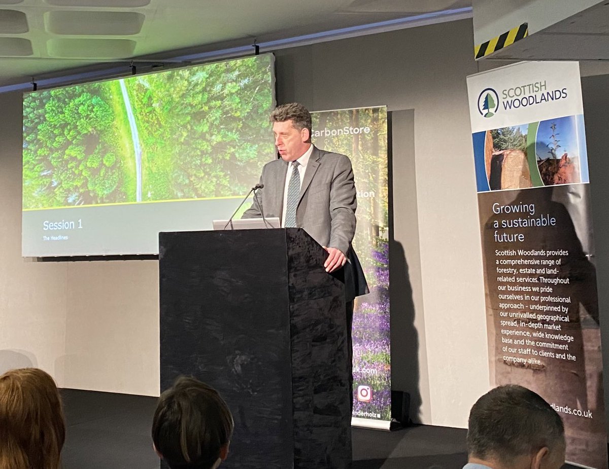 IanDuncanHMG's tweet photo. Pleasure to open @forestsandwood policy conference in London. Wood  is indeed the missing low-carbon link; the original, natural CCS, sequestering carbon as the tree grows and retaining the carbon in the timber used in construction, panelling, &amp; furniture ever after https://t.co/JML5RBMGFv
