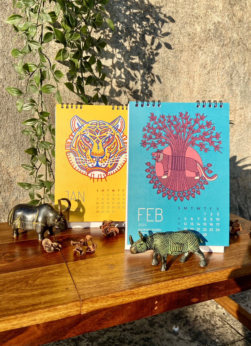 rohandahotre's tweet photo. https://t.co/24JaSpQACu

So excited to launch 2024 calendars.
#tiger #Calendar #WildlifeArt #indianshop #Christmasgifts #india #illustration #DigitalArtist https://t.co/MJkAXnH0hs