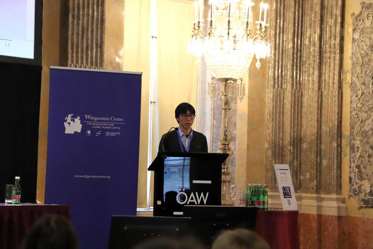 Session 4 of #PopHet23 on ‘Health’ starts with Tianyu Shen on “Changing educational attainment as a driver of cohort changes in healthy longevity: a decomposition analysis of US birth cohorts”.