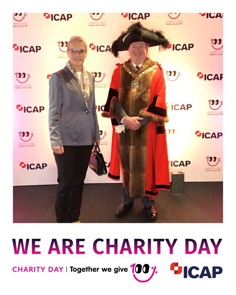 Lord Mayor Michael Mainelli and Lady Mayoress Elisabeth getting involved in the fundraising #WeAreCharityDay