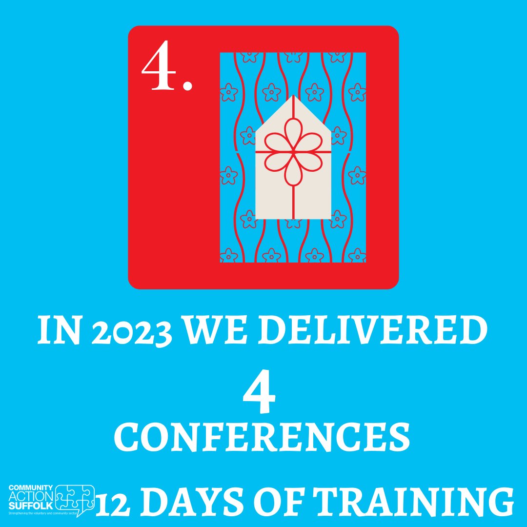 If you make one gift this year, make it the gift of knowledge' - Nelson Mandela. Day 4 of #12TrainingDaysOfChristmas celebrating a year of <a href="/CASuffolk/">Community Action Suffolk</a> training &amp; events. Thank you to everyone who supported the conferences this year. 👉communityactionsuffolk.org.uk/cas-events/ <a href="/suffolkcc/">Suffolk CC</a> #Training