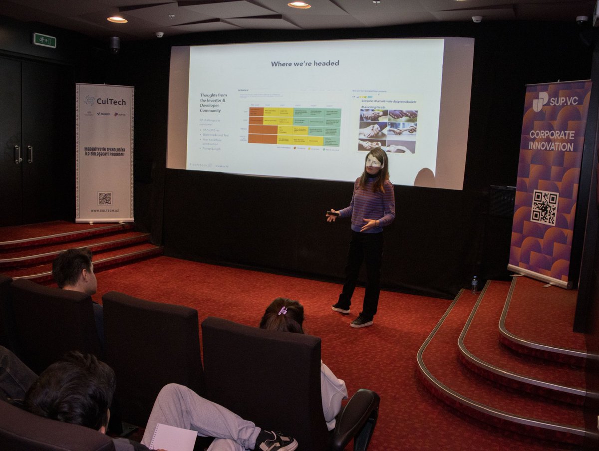 sup_vc's tweet image. Azərbaycan Respublikası Mədəniyyət Nazirliyi və SUP VC şirkətinin birgə əməkdaşlığı ilə 29 noyabr- 3 dekabr tarixlərində “CulTech” təlim keçirildi.
#Azərbaycan #Cultech #Hackaton #Incesenet #Yaradiciliq #Creativeness #SupVC #innovasiya #innovation  #cultechhackaton #startup