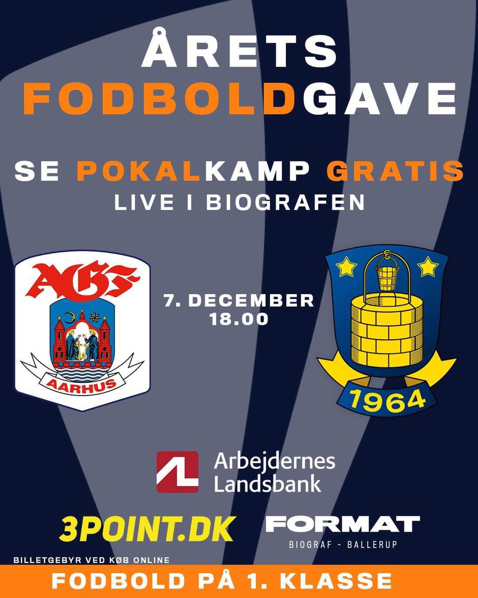 FORMAT Biograf åbner i aften en sal og viser AGF-Brøndby - du kan komme med helt gratis 🤩😊

Hent dine gratis billetter her: formatbio.dk/movie_details/…