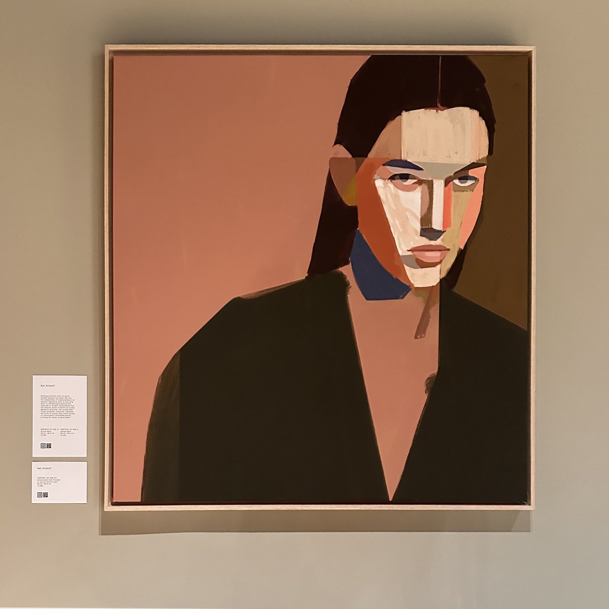 The haunting 'Portrait of Her' by Kat Kristof at the Conran Store in Sloane Square 😎 Not only an exciting new artist but also a qualified architect! #conran #conranshop #sloanesquare #London #kingsroad #artist #painter #portraitofher #contemporaryart #conranstore #KatKristof