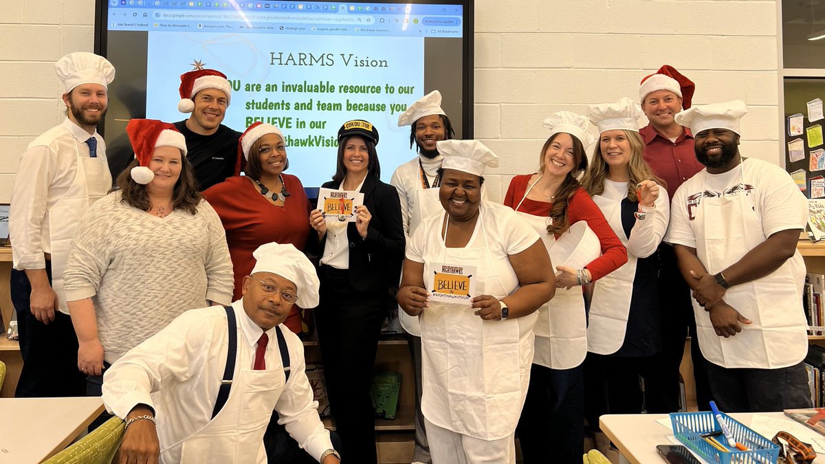 AMA_Nighthawks's tweet photo. We BELIEVE that our #NighthawkVision ensures we remained focused on every member in our Nest 🪹 @HerbertAkinsMS 
Our Team had a fantastic December Staff Meeting as we maintain #NighthawksStickTogether in ALL we do for one another and our students! #weBELIEVE https://t.co/nkkfslIcLW