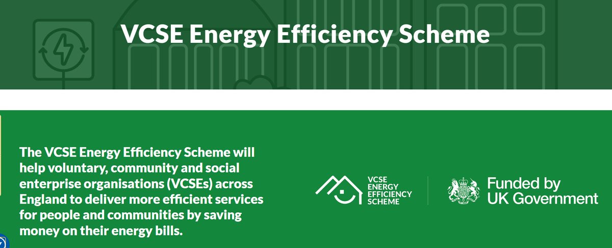 Voluntary, community and social enterprises can now apply get energy assessments and apply for funding to make improvements to buildings to help you deliver your frontline services go to bit.ly/4aaLwFW for more information.