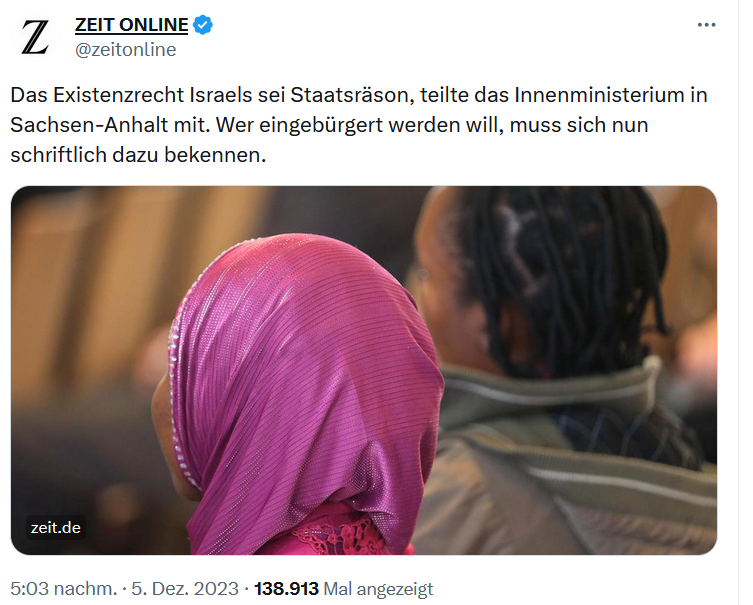 Ihr wollt wissen, wie antimuslimischer Rassismus und solcher gegen Schwarze Menschen funktioniert, in der Staatsräson-Debatte. Schaut Euch die Bebilderung durch <a href="/zeitonline/">DIE ZEIT</a> an. Man hätte ja auch Bilder von blonden, blauäugigen Hünen nehmen können, gerade bei Antisemitismus.