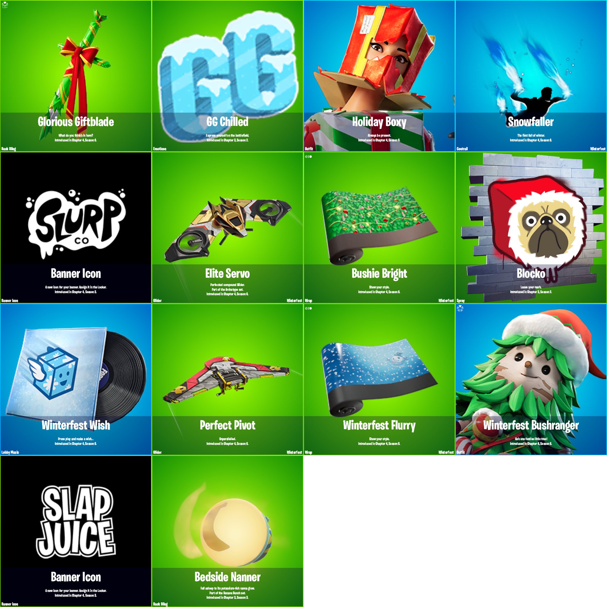 Fortnite News on X: &ldquo;All FREE Winterfest 2023 daily gifts 