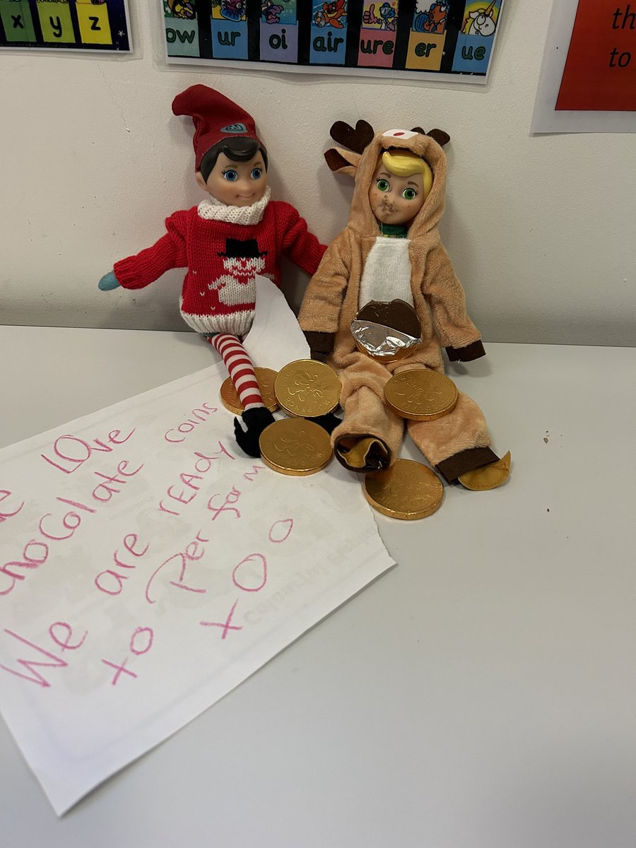 RPPS_Reception's tweet image. Not the chocolate coins! Reception will not be happy about this, Daisy and Dave! But at least you are ready for our Nativity performance this afternoon…