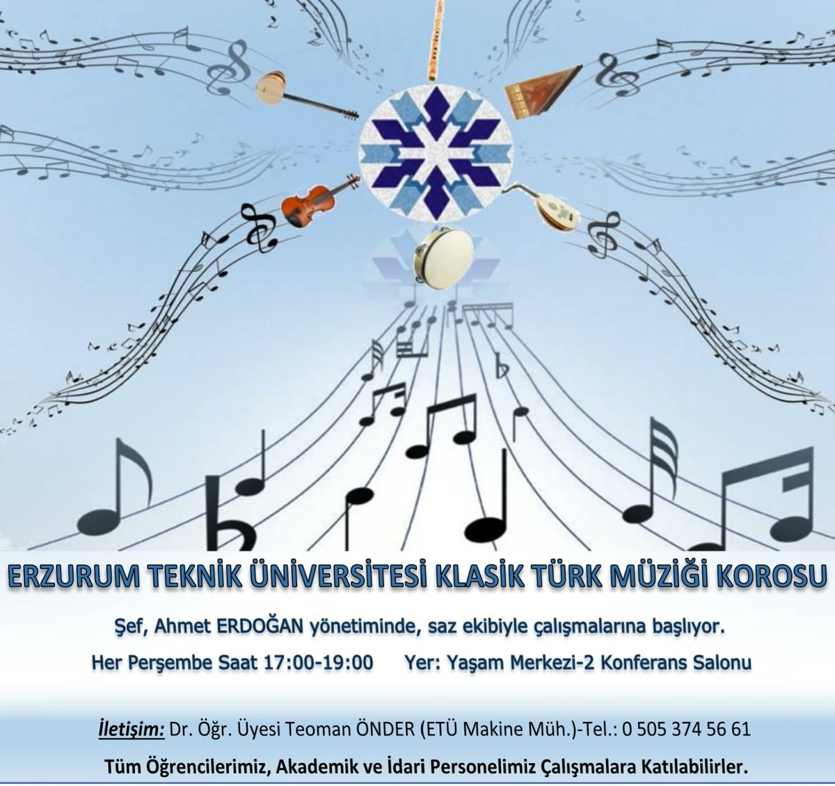 Etü Klasik Müziği Korosu Bugün 17:00' De Başlıyor. Tüm Öğrencilerimiz Ve İdari Personelimizi Çalışmalarımıza Bekleriz. # Etukurumsal