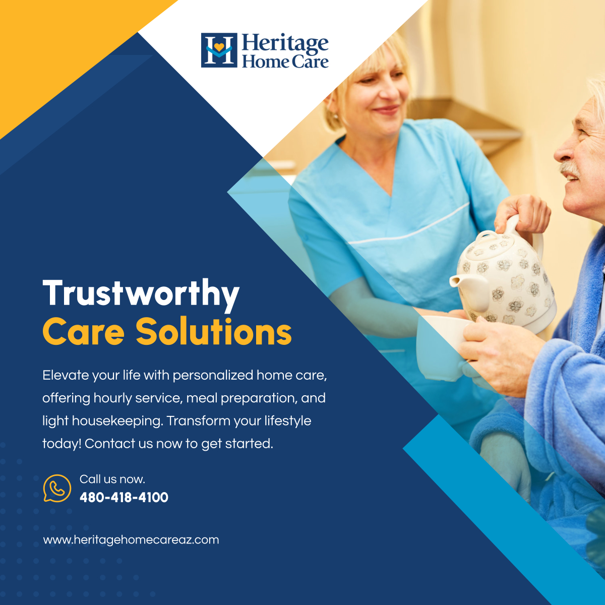 HeritageHCare's tweet image. Unleash the possibilities of a well-balanced life through our bespoke care services, meticulously designed to cater to your unique needs and elevate your daily experience.

#HomeCare #CareSolutions #ScottsdaleAZ