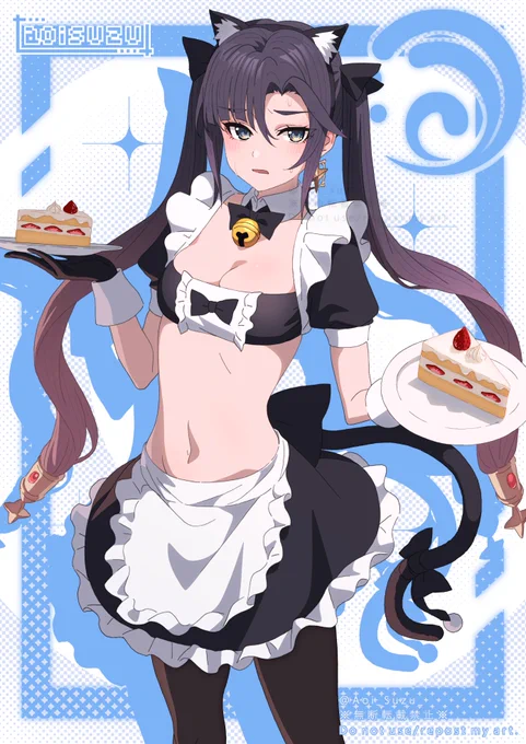 モナ【猫耳メイドのすがた】#原神 