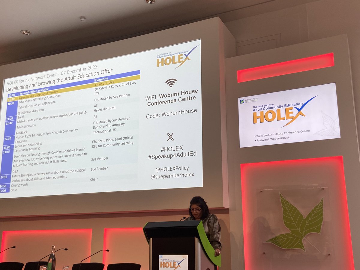 And we’re off to a great start at the HOLEX Winter Network #holex #speakup4adulted with @dipa_ganguli  our new Chair kicking off the day with a brilliant welcome to all our colleagues and guests.