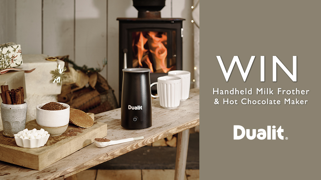 Enter our prize draw to #WIN a Dualit Milk Frother & Hot Chocolate Maker! This is a multi-platform prize draw and can be entered on Facebook, X and Instagram as separate entries. Follow @HughesDirect & repost to apply on X. Ends 13/12/23, T&Cs apply - hughes.co.uk/prize-draw