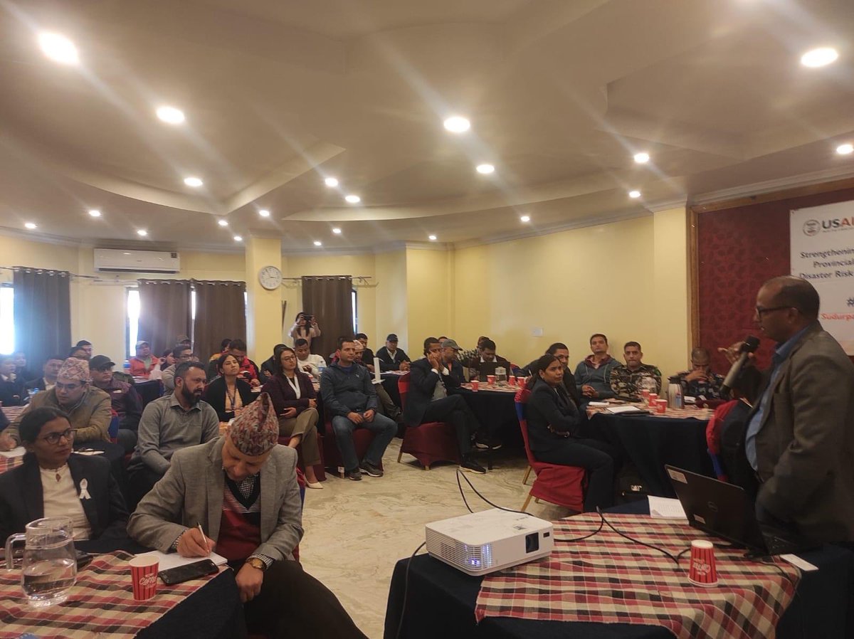 niru_nirupr2000's tweet photo. Chairperson of Janaki RM and DRR focal person of Tikapur municipality shared their learnings of Functional Simulation exercise on AA during the provincial COP lead by ministry of internal affair and law (MoIAL), Sudur paschim province.@DanRedCrossNP @NepalRedCross https://t.co/tP3CYZgtaL
