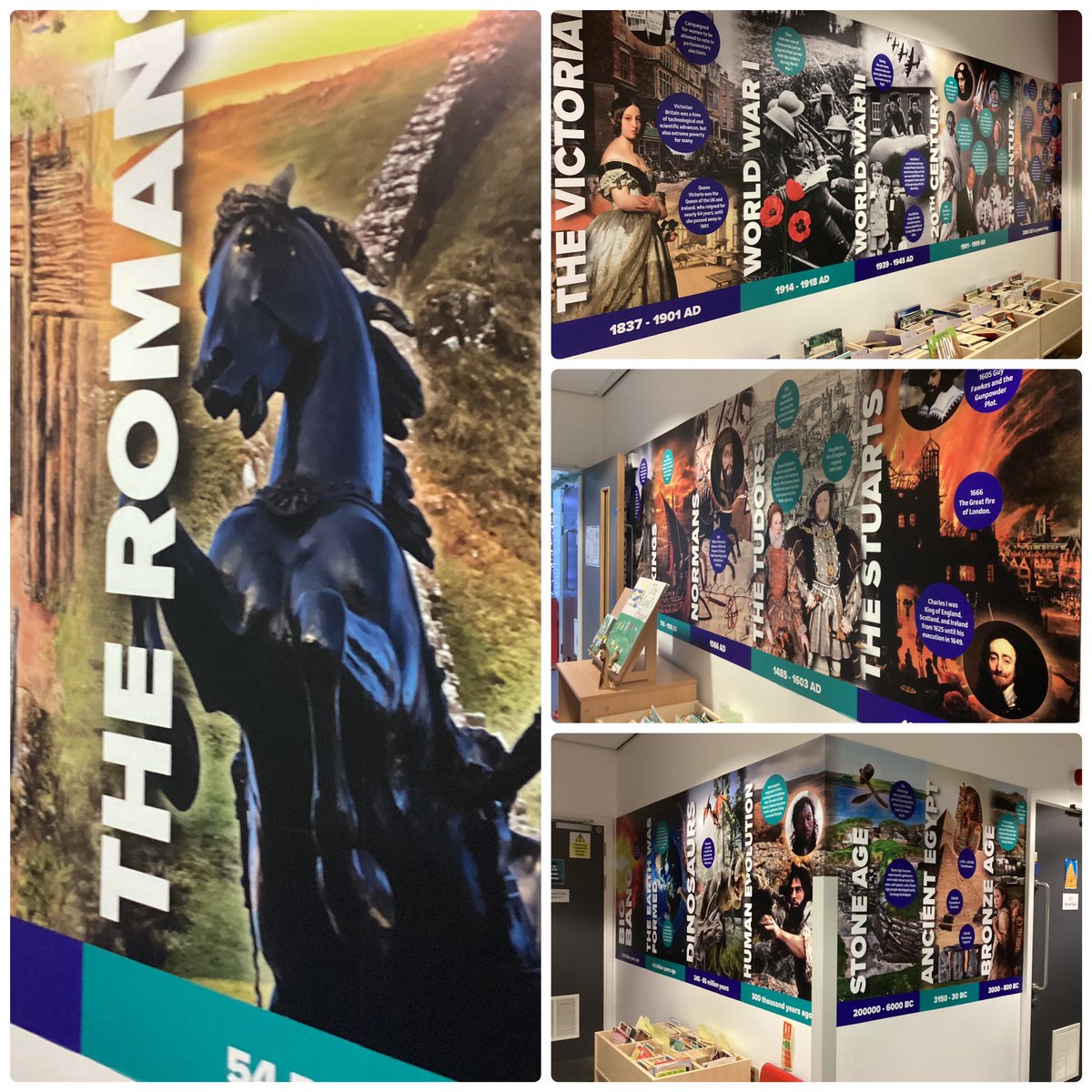halebank_sch's tweet photo. Have a look at our wonderful new wall art that we have in school. This has provided our children not only with a beautiful bright environment but a fantastic learning tool too! #wallart #learning #historytimeline https://t.co/OgZIMcf9yC