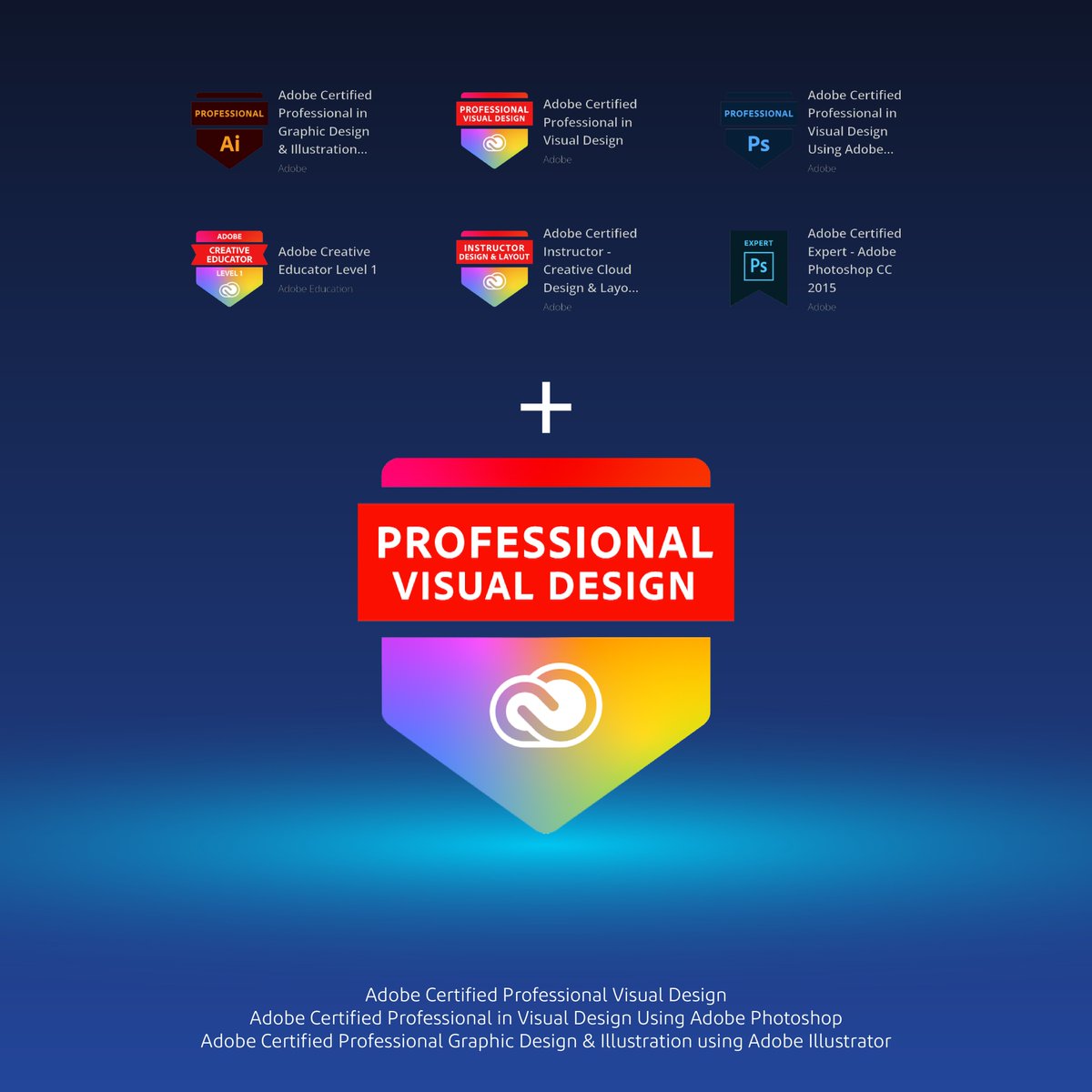 AbdullaYaseeen's tweet photo. الحمد لله اليوم حصلت على شهادة 
Adobe Certified Professional Visual Design

بعد الحصول على الشهادة الخاصة بالفوتوشوب والإلستريتور 

وقريباً إن شاء ا��له الدورة التحضيرية للحصول على هذه الشهادة 
https://t.co/QS1BKz66VA https://t.co/psNsBBP30B