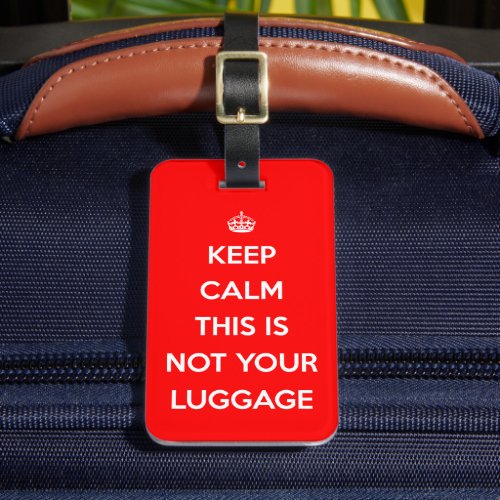 Stand out in a crowd at the baggage carousel with a custom luggage tag. Save 20% with code ZMERRYMAIL23 ends today zazzle.com/funny_keep_cal…  #zazzle #gifts #travel #luggage #luggagetag #accessories #onsale #giftideas #christmasgifts #traveling #vacation #christmas #flights #flying