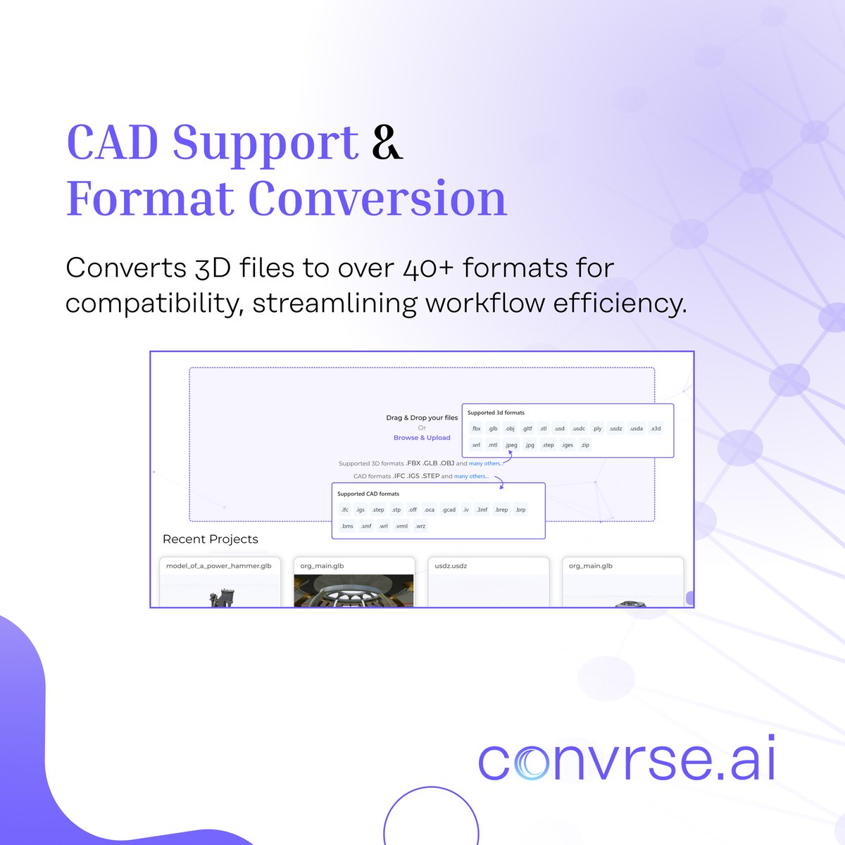 Convrseai's tweet photo. What sets our tool apart from others in the market are its versatile capabilities. It’s not merely a typical optimizer plugin in your 3D software; rather, it’s a comprehensive cloud-based platform filled with smart features. 

#convrseai #optimizewithoutcompromize #3d #3dmodeling https://t.co/h2CMn2mpZQ