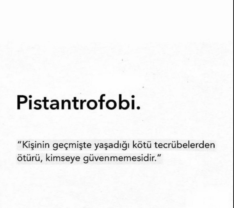 bende pistantrofobi varmışş